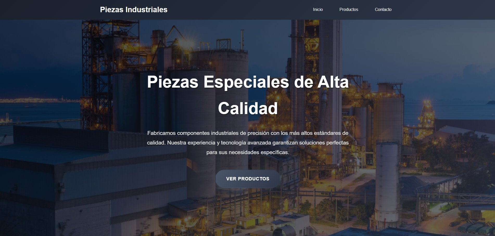 Landing page moderna para servicio de comida saludable con imágenes vibrantes